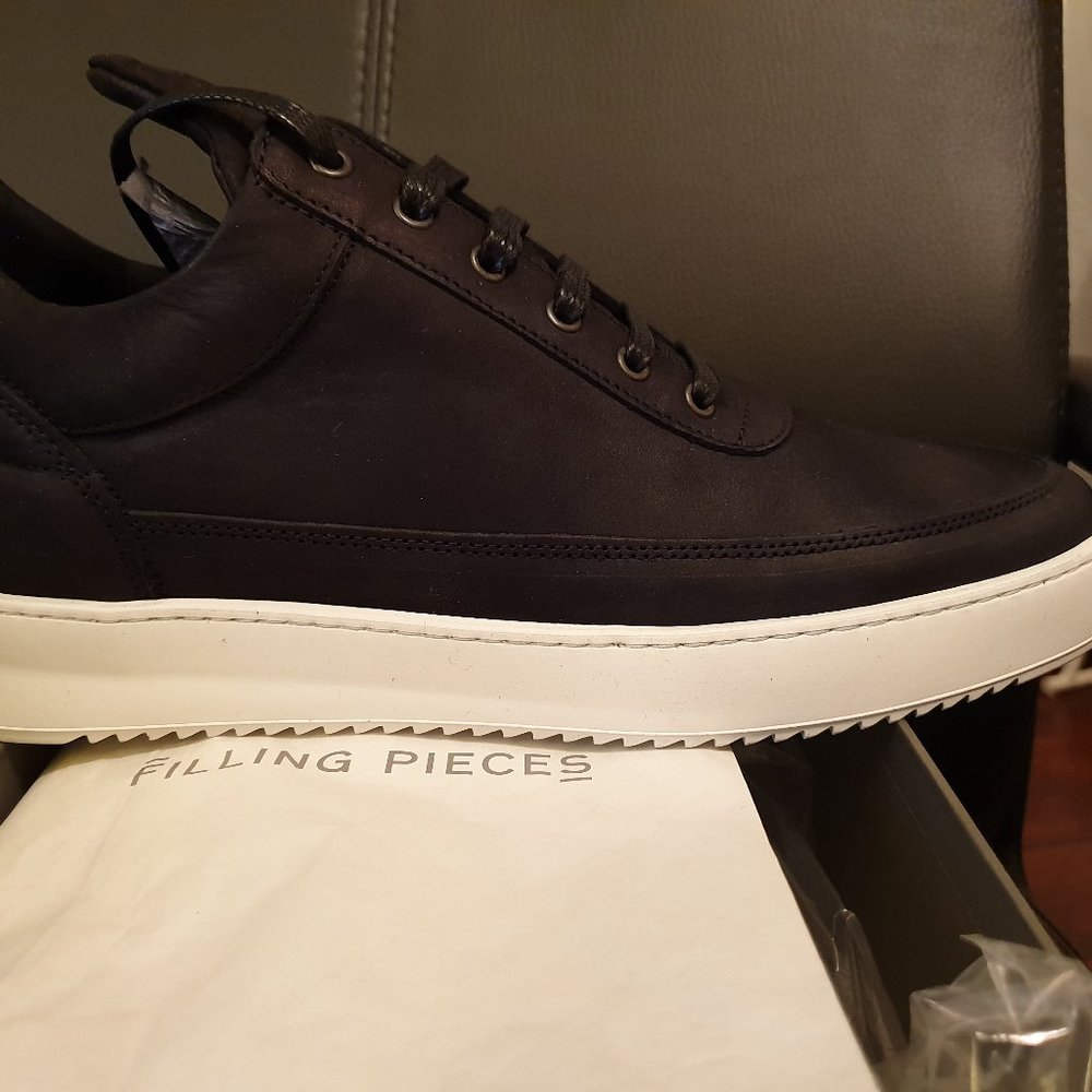 Filling Pieces Nubuck Leather Sneakers